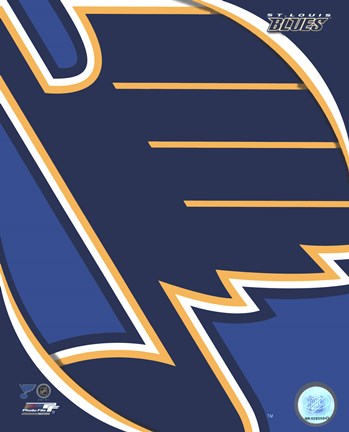 Framed St. Louis Blues 2011 Team Logo Print