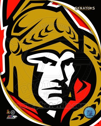 Framed Ottawa Senators 2011 Team Logo Print