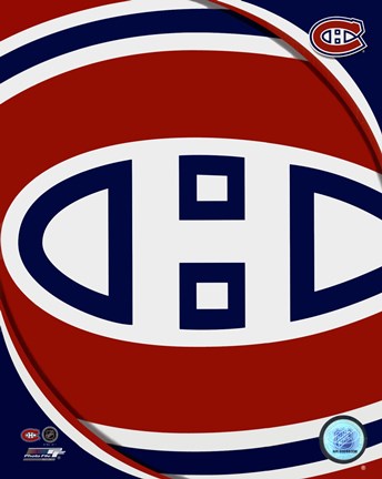 Framed Montreal Canadiens 2011 Team Logo Print