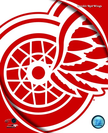 Framed Detroit Red Wings 2011 Team Logo Print