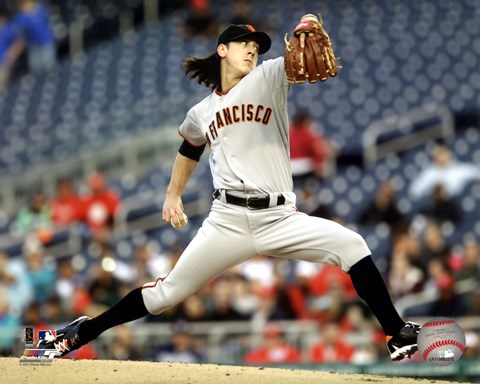 Framed Tim Lincecum 2011 Action Print