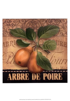 Framed French Pears Print