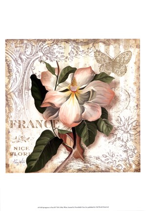 Framed Springtime in Paris III Print