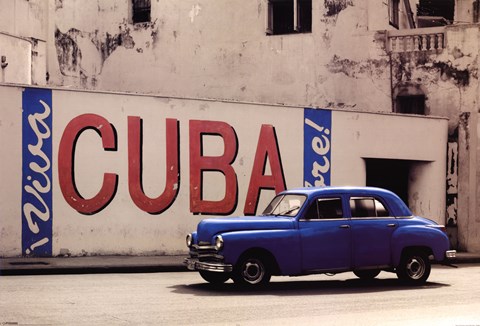 Framed Viva Cuba Print