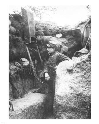 Framed French Tropers Using A Periscope Print