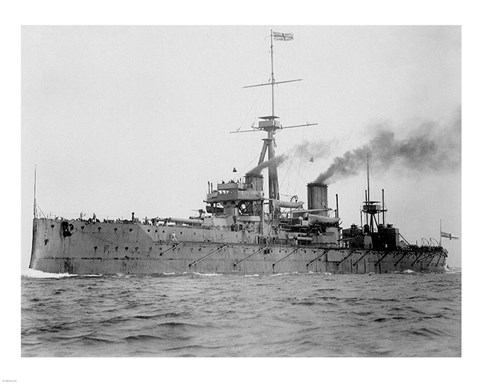 Framed HMS Dreadnought 1906 H61017 Print