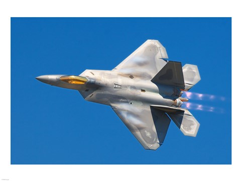Framed Lockheed Martin F-22A Raptor JSOH Print