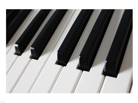 Framed Piano Keys Print