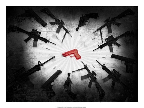 Framed Squirt Gun Print