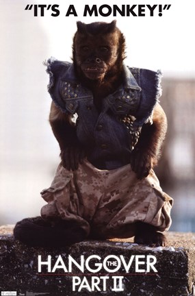 Framed Hangover 2 - Monkey Print