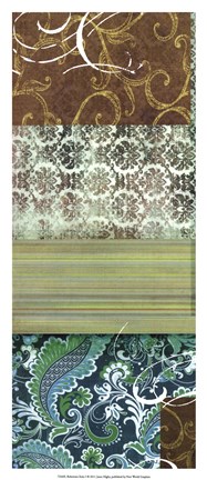 Framed Bohemian Echo I Print