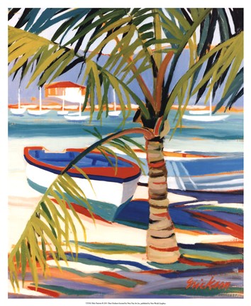 Framed Palm Patterns Print