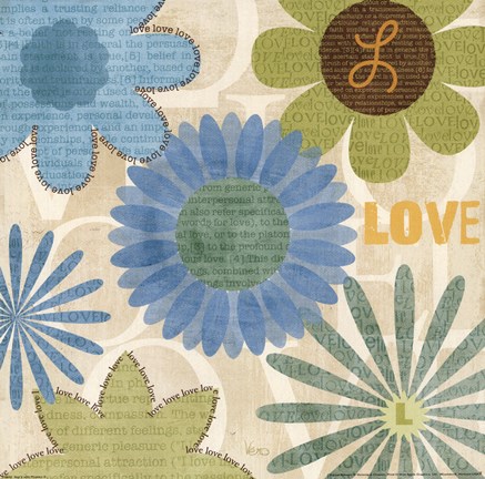 Framed Say it with Flowers II Print