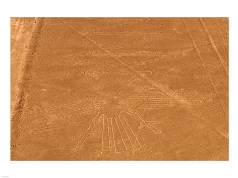 Framed Nazca Lines Design Print
