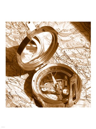 Framed Stanley Compass Print