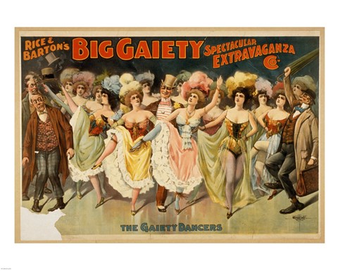 Framed Gaiety Dancers Print