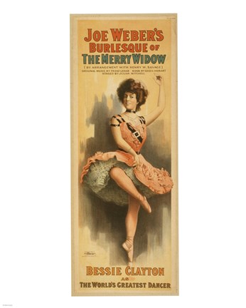 Framed Merry Widdow Print