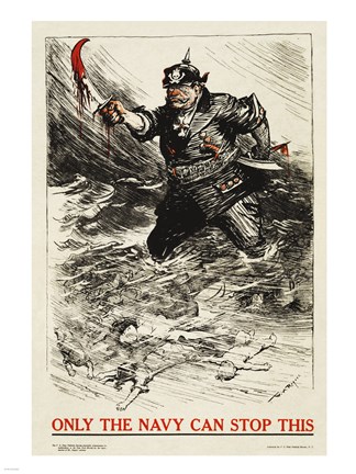 Framed Only the Navy Can Stop This Print