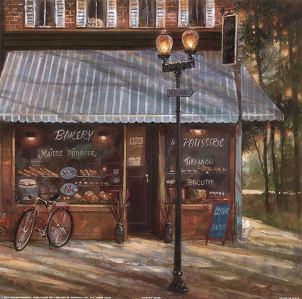 Framed Pastry Shop Print