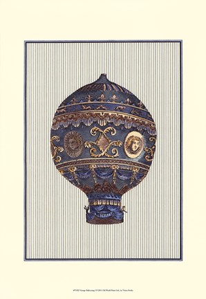 Framed Vintage Ballooning I Print