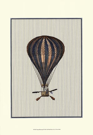 Framed Vintage Ballooning II Print