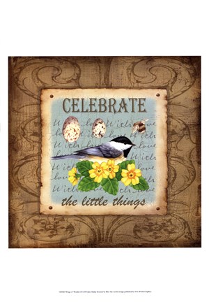 Framed Wings of Wonder I Print