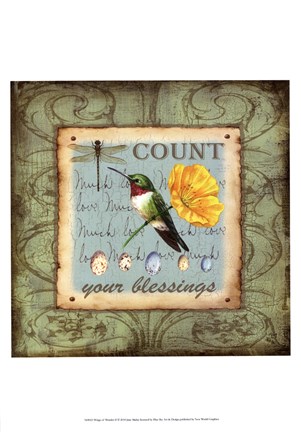 Framed Wings of Wonder II Print