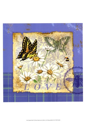 Framed Papillion Plaid I Print