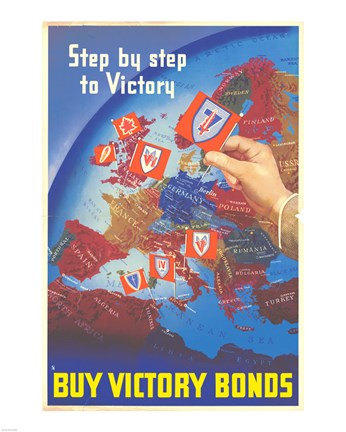 Framed Step by Step to Victory Print