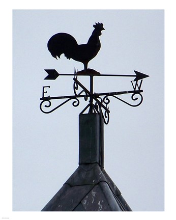 Framed Weathervane, The Church of St Peter and St Mary Print