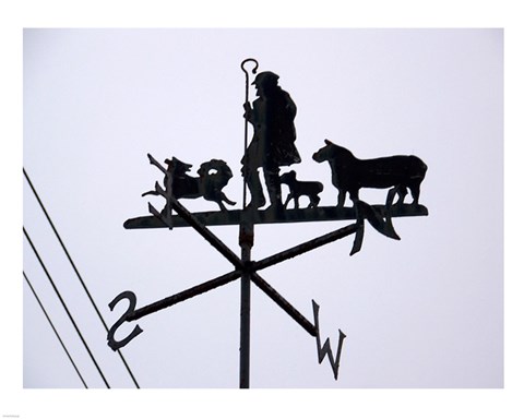 Framed Weathervane, Luton Print