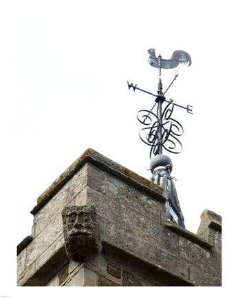 Framed Weathervan on the Church of St Mary, Horncastle Print
