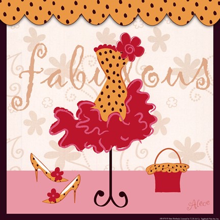 Framed Fabulous - square Print