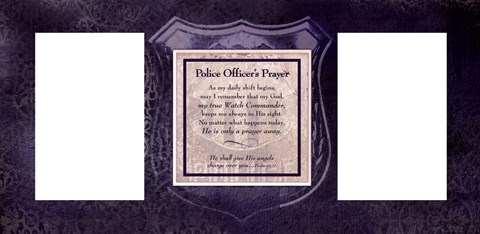 Framed Officer&#39;s Prayer Print