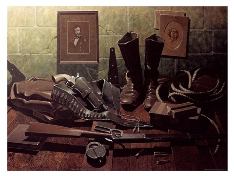 Framed Old Boots Print