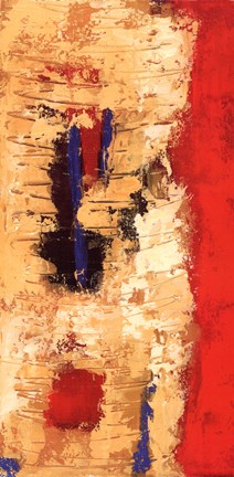 Framed Red Confusion I Print