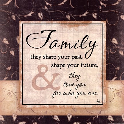 Framed Family They Share Your Past Print