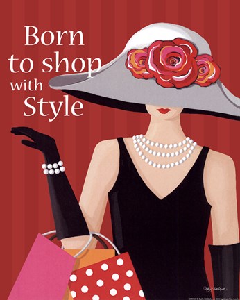 Framed Born With Style Print