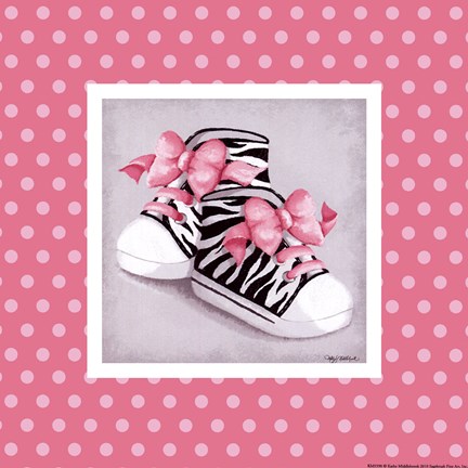 Framed Wild Child High Tops Print