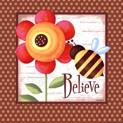 Framed Believe Print