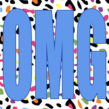 Framed OMG Leopard Print