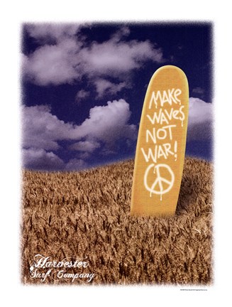 Framed Make Wakes Not War Print