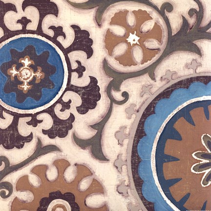 Framed Suzani Florals I Print