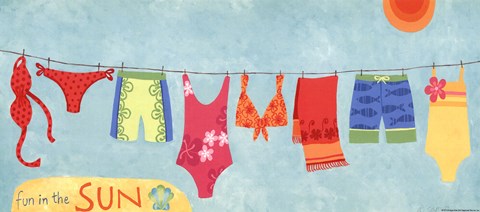 Framed Beach Wear Print