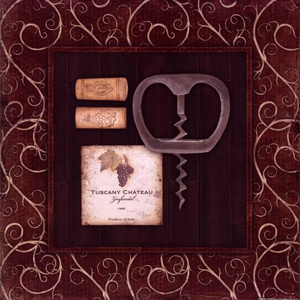 Framed Corkscrew IV Print