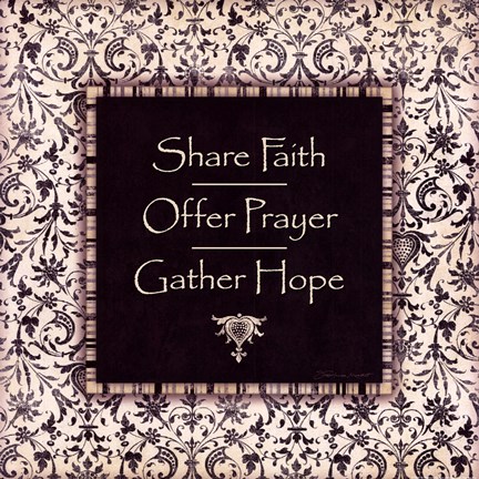 Framed Share Faith Print