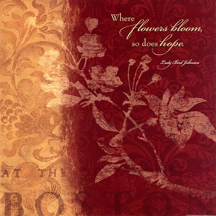 Framed Where Flowers Print