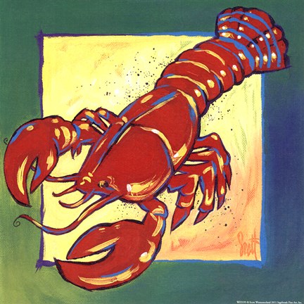 Framed Lobster Print