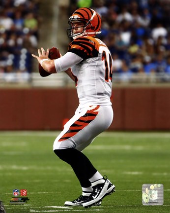 Framed Andy Dalton 2011 Action Print