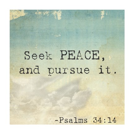 Framed Seek Peace Print